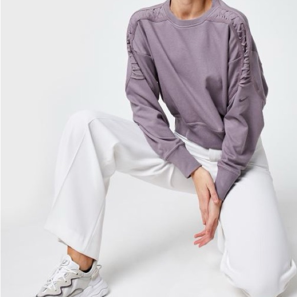 Nike Dri-fit thermal training crew sweatshirt violet purple - Picture 9 of 10